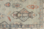 9x13 Light Blue and Beige Turkish Oushak Rug