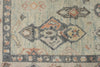 9x13 Light Blue and Beige Turkish Oushak Rug