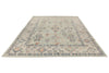 9x13 Light Blue and Beige Turkish Oushak Rug