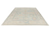 9x12 Light Blue and Ivory Turkish Oushak Rug