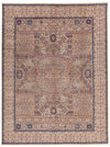 9x12 Brown and Multicolor Turkish Tribal Rug