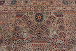 9x12 Brown and Multicolor Turkish Tribal Rug