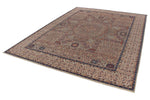 9x12 Brown and Multicolor Turkish Tribal Rug