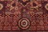 9x12 Red and Ivory Turkish Tribal Rug