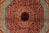 9x12 Red and Ivory Turkish Tribal Rug