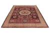 9x12 Red and Ivory Turkish Tribal Rug