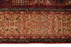 9x12 Red and Ivory Turkish Tribal Rug