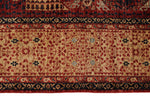 9x12 Red and Ivory Turkish Tribal Rug