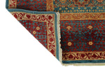 9x12 Light Blue and Multicolor Turkish Tribal Rug