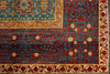 9x12 Light Blue and Multicolor Turkish Tribal Rug