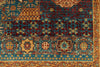 9x12 Light Blue and Multicolor Turkish Tribal Rug