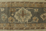 12x16 Ivory and Gray Turkish Oushak Rug