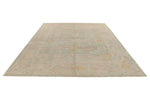 9x12 Beige and Ivory Turkish Oushak Rug