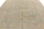 9x12 Beige and Ivory Turkish Oushak Rug