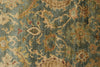 4x12 Green and Beige Turkish Traditional Runner