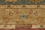 4x12 Green and Beige Turkish Traditional Runner