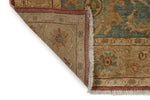 4x12 Green and Beige Turkish Traditional Runner