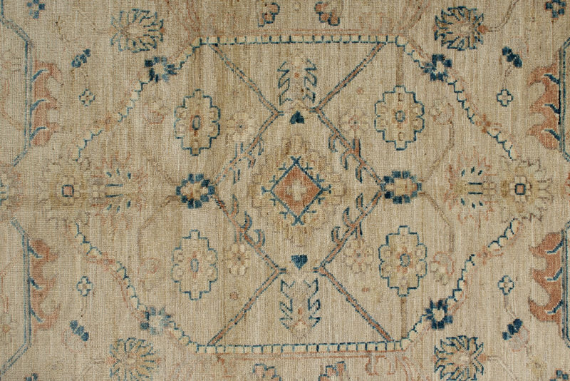 8x10 Ivory and Ivory Anatolian Traditional Rug