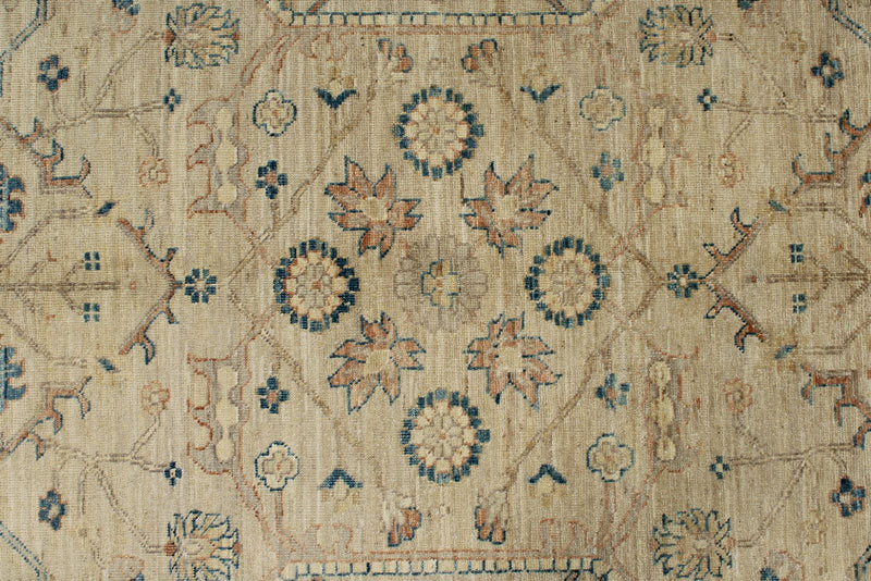 8x10 Ivory and Ivory Anatolian Traditional Rug