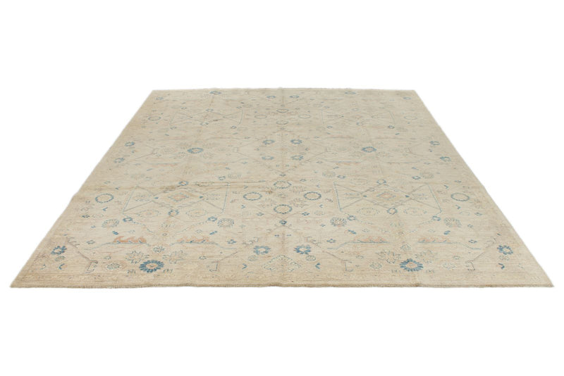 8x10 Ivory and Ivory Anatolian Traditional Rug