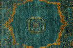 6x8 Light Blue and Light Green Anatolian Traditional Rug