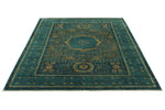 6x8 Light Blue and Light Green Anatolian Traditional Rug