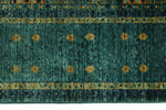 6x8 Light Blue and Light Green Anatolian Traditional Rug