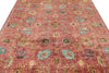 7x10 Rose and Multicolor Anatolian Traditional Rug