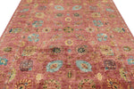 7x10 Rose and Multicolor Anatolian Traditional Rug