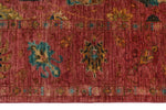 7x10 Rose and Multicolor Anatolian Traditional Rug