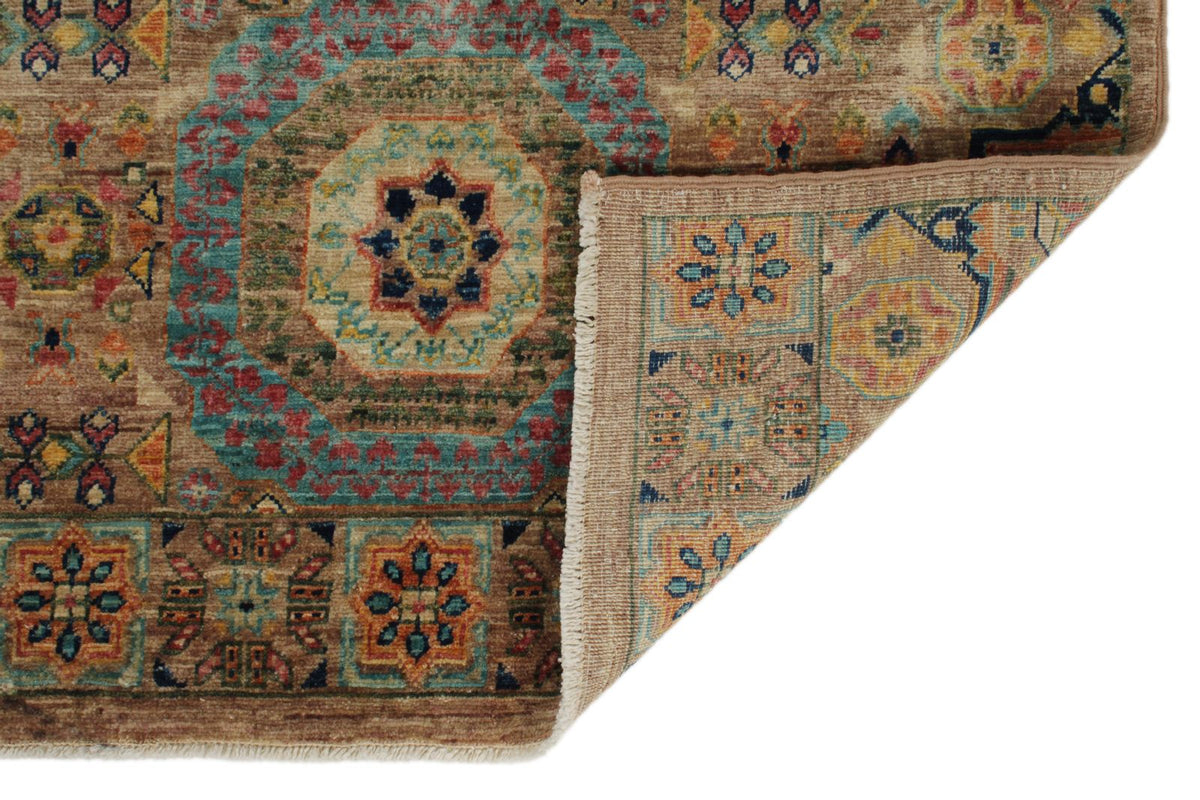 3x11 Light Brown and Multicolor Anatolian Traditional Runner