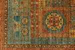 8x10 Light Blue and Light Brown Anatolian Traditional Rug