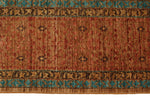 8x10 Light Blue and Light Brown Anatolian Traditional Rug