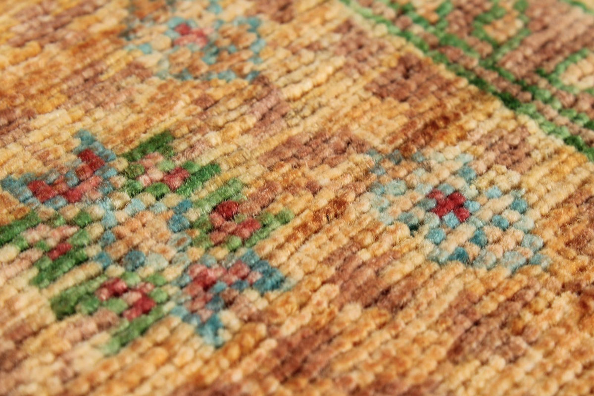 4x6 Light Brown and Light Gold Anatolian Traditional Rug