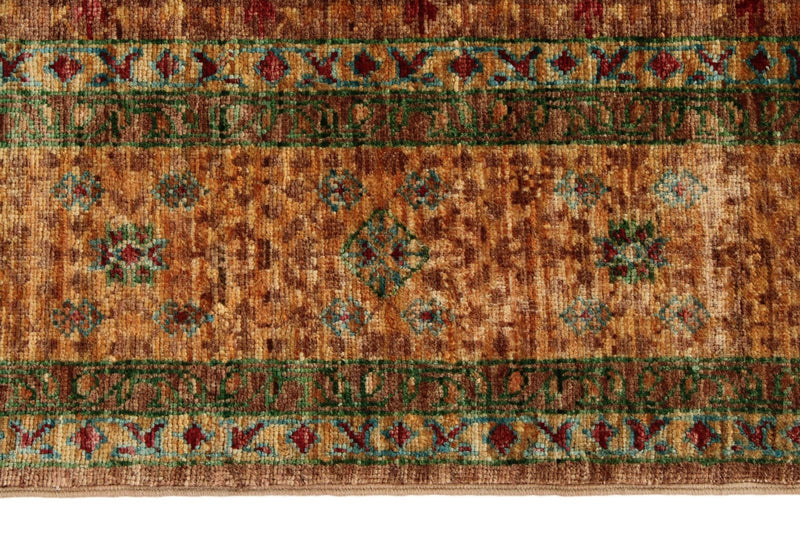 4x6 Light Brown and Light Gold Anatolian Traditional Rug