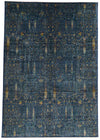 10x14 Navy and Multicolor Anatolian Traditional Rug