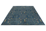 10x14 Navy and Multicolor Anatolian Traditional Rug