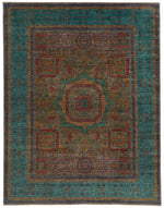 8x11 Light Purple and Light Blue Anatolian Traditional Rug