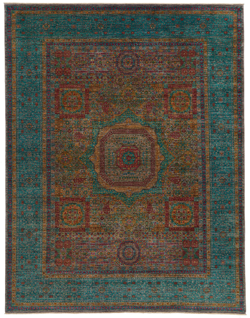 8x11 Light Purple and Light Blue Anatolian Traditional Rug