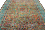 8x11 Light Purple and Light Blue Anatolian Traditional Rug