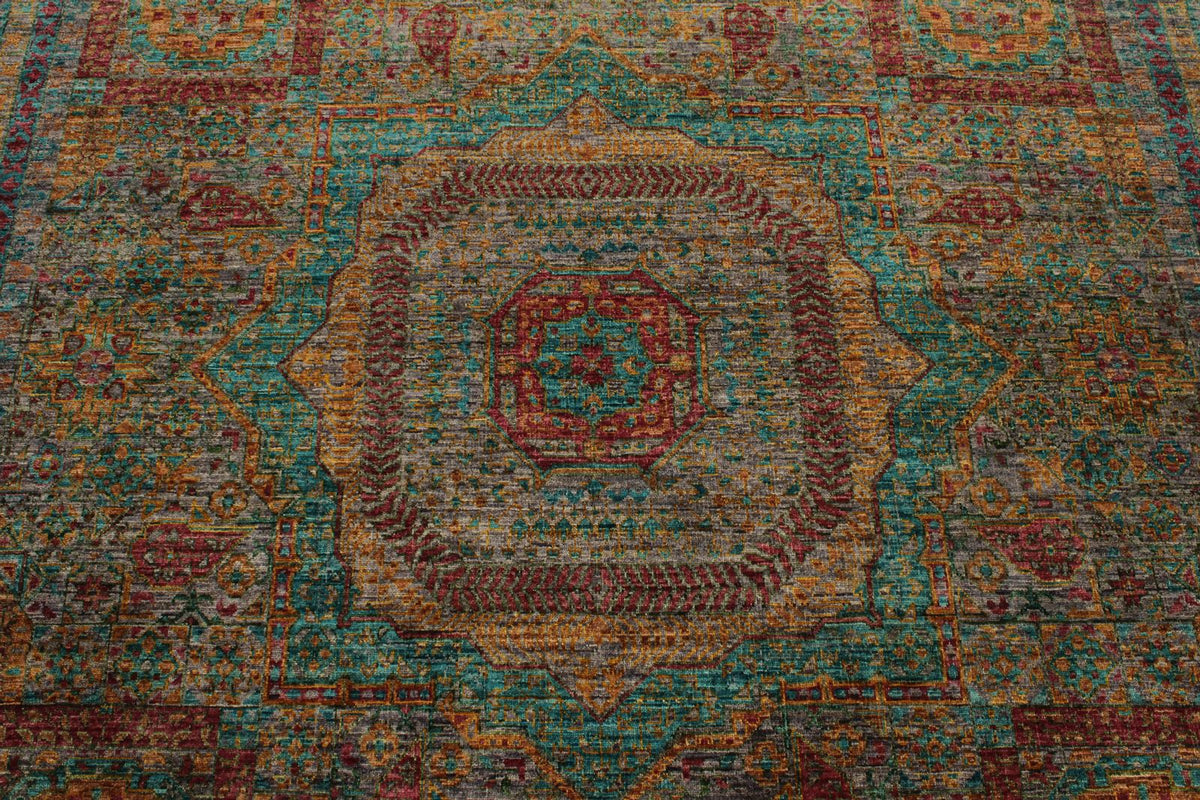 8x11 Light Purple and Light Blue Anatolian Traditional Rug