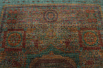 8x11 Light Purple and Light Blue Anatolian Traditional Rug