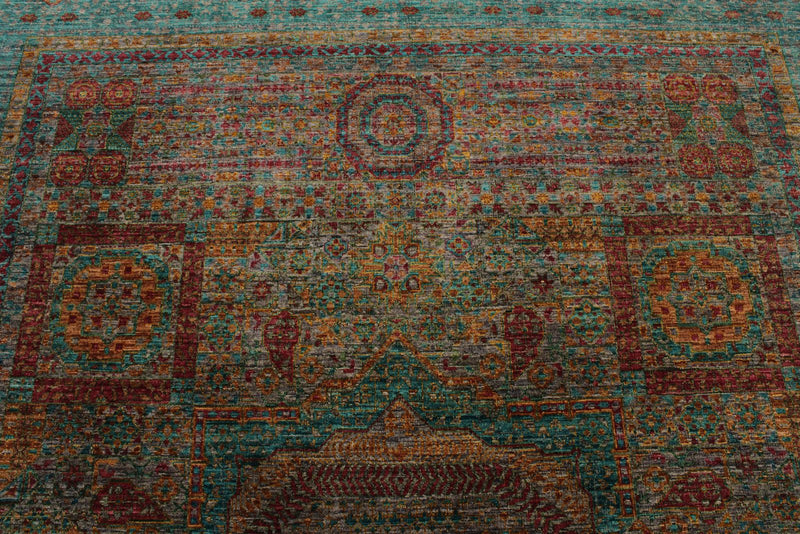 8x11 Light Purple and Light Blue Anatolian Traditional Rug