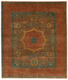 9x10 Light Blue and Light Brown Anatolian Traditional Rug