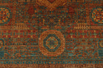 9x10 Light Blue and Light Brown Anatolian Traditional Rug