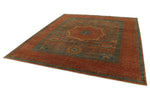 9x10 Light Blue and Light Brown Anatolian Traditional Rug