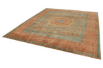 9x10 Light Blue and Light Brown Anatolian Traditional Rug