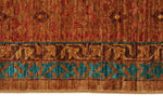 9x10 Light Blue and Light Brown Anatolian Traditional Rug