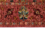 7x10 Rose and Multicolor Anatolian Traditional Rug