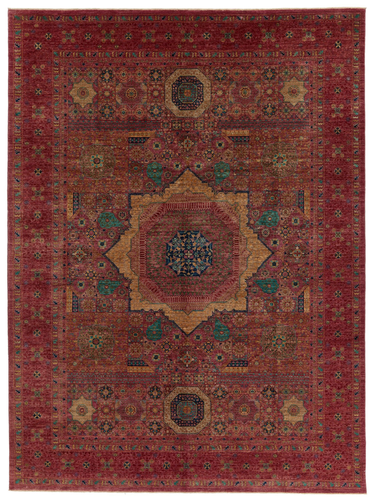 9x12 Purple and Multicolor Anatolian Traditional Rug